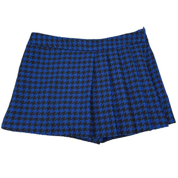 NWT ZARA Woman High Waisted Houndstooth Box Pleat Skort Size Medium - Picture 5 of 8